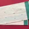 Handloom Kasavu Saree With  Green Border